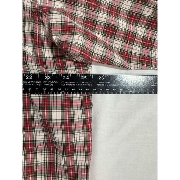 Vintage Polo Ralph Lauren Yarmouth Red Plaid‎ Button Up Shirt Men's Large - Picture 5 of 7